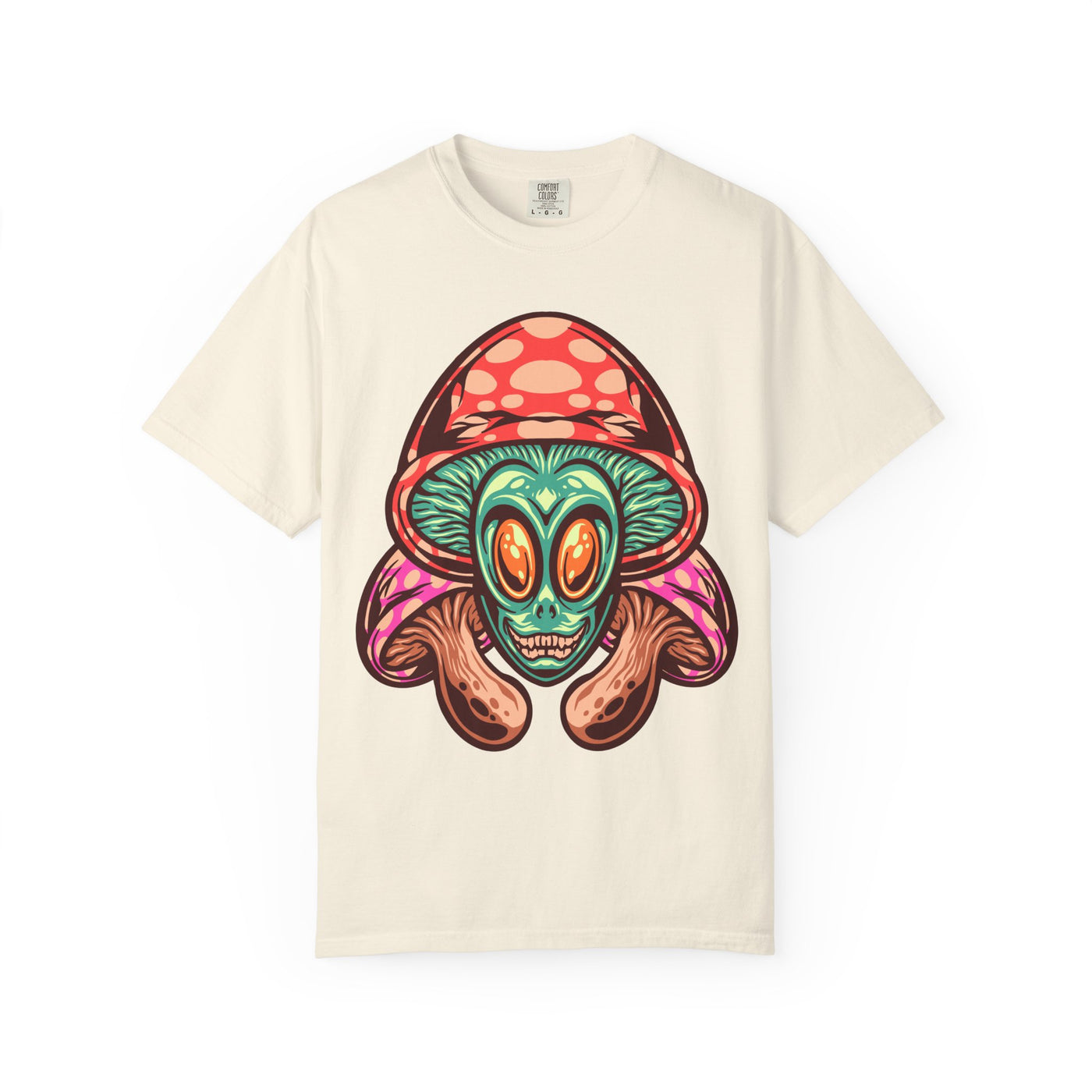 Psychedelic Graphic Tee - Trippy Mushroom Tee - Alien Art Gift - Sinful Threads