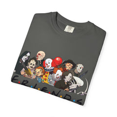 Horror Friends Parody Tee - 80s Villain Mashup Gift Shirt