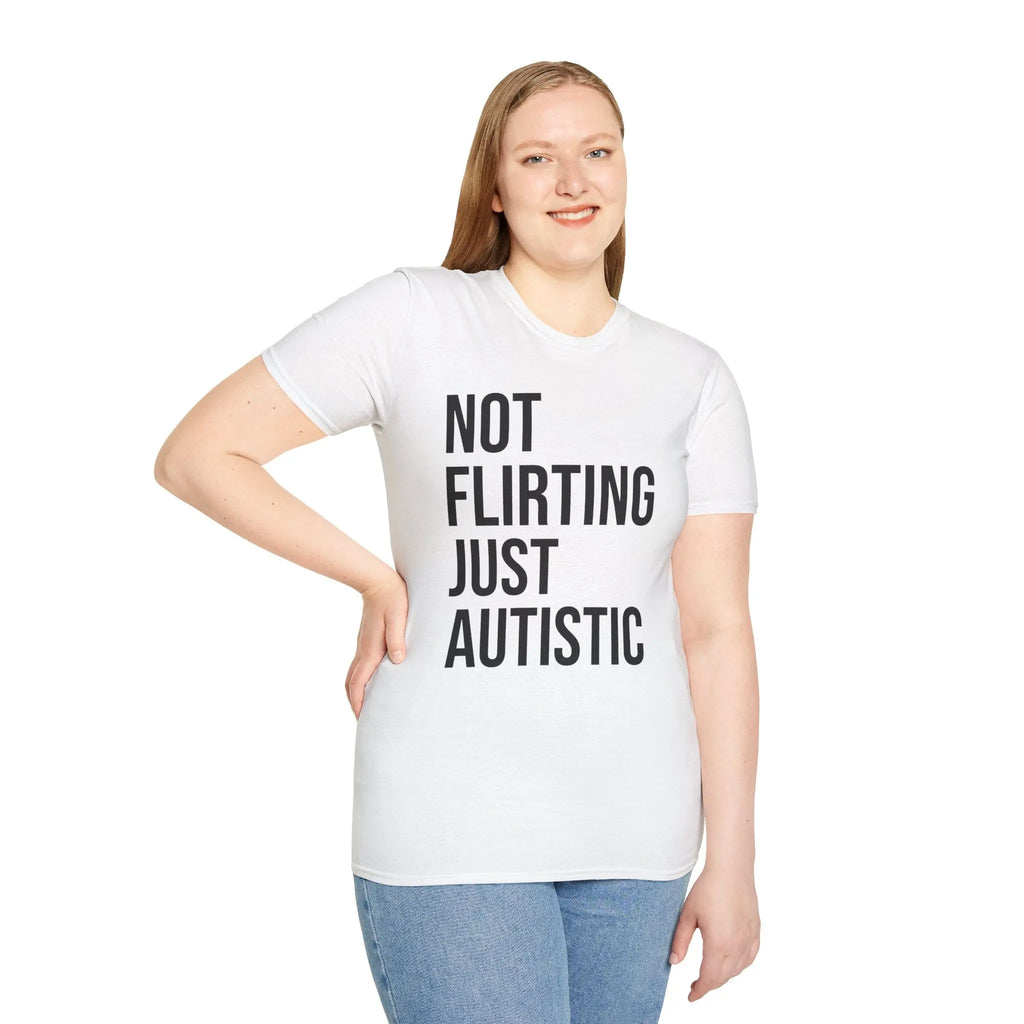 Not Flirting Just Autistic Shirt - Autism Awareness Apparel Printify