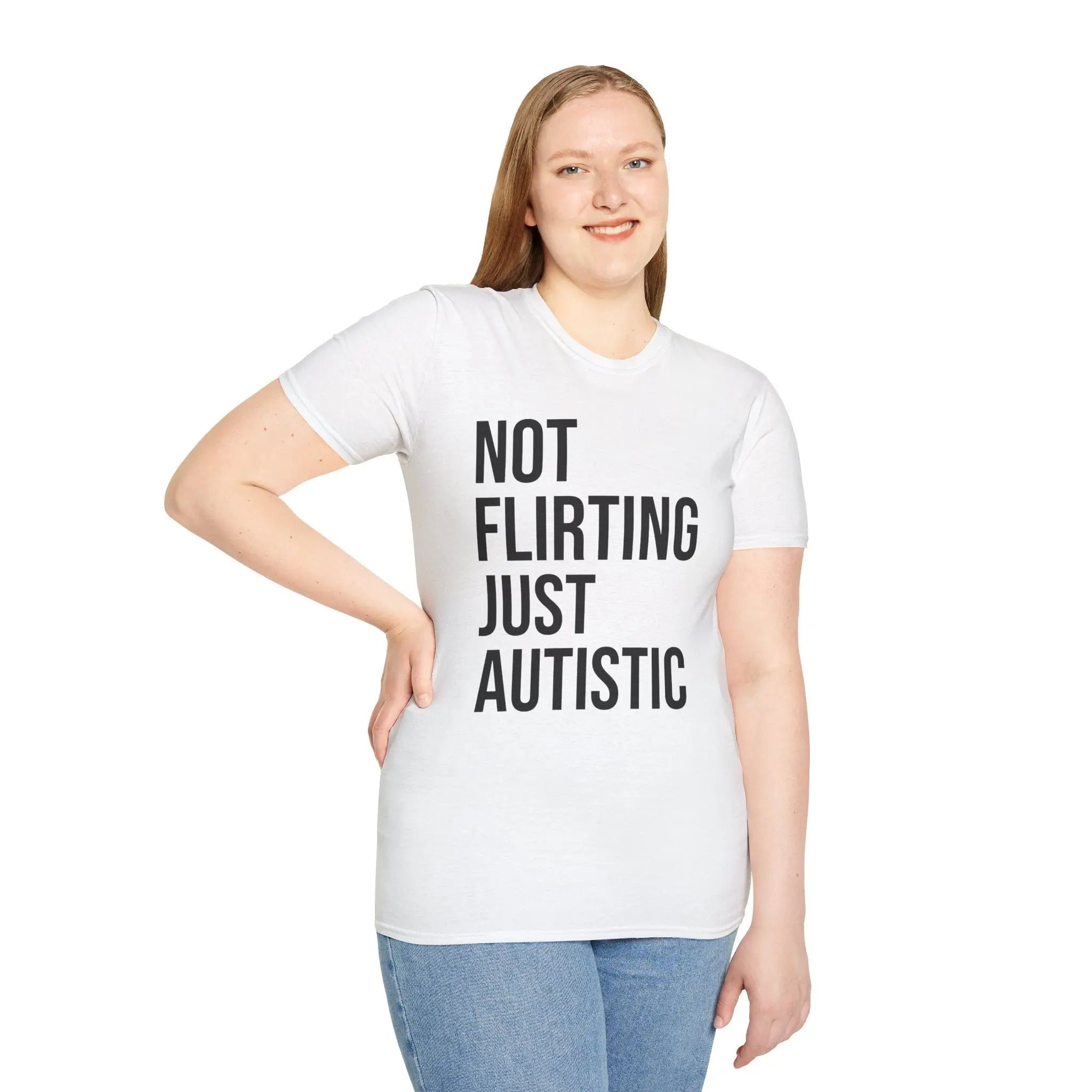 Not Flirting Just Autistic Shirt - Autism Awareness Apparel Printify