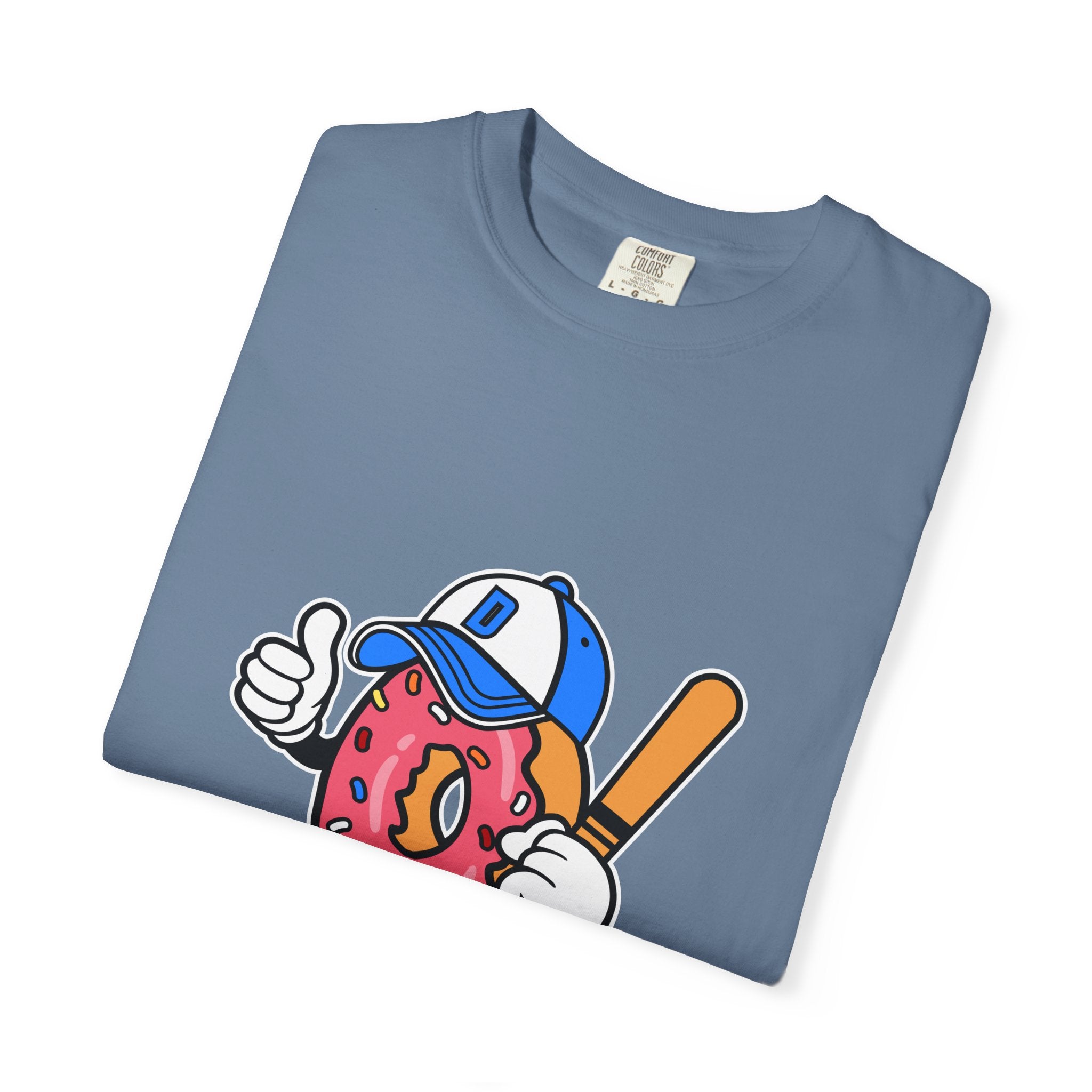 Doughnut the Baseball Player Fun and Sweet T-Shirt - Sinful Threads