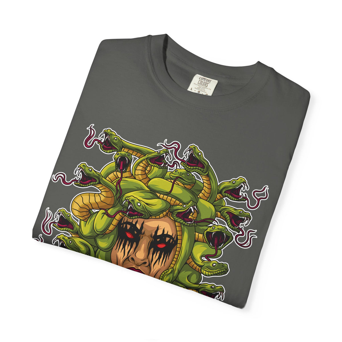 Medusa Snake Tee - Gorgon Statement Mythology Gift Shirt - Sinful Threads
