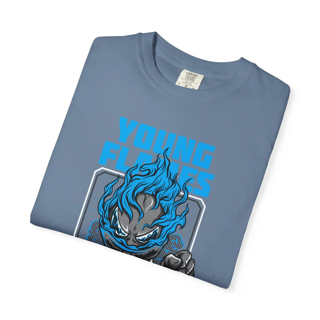 Young Flames Graphic T-Shirt Bold and Fierce Design - Sinful Threads
