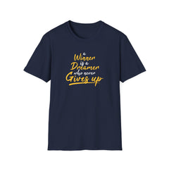 Winner Dreamer Inspirational Graphic Tee - Never Give Up - Sinful Threads