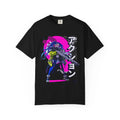 Cyberpunk Girl Tee - Futuristic Manga Gun Streetwear - Sinful Threads