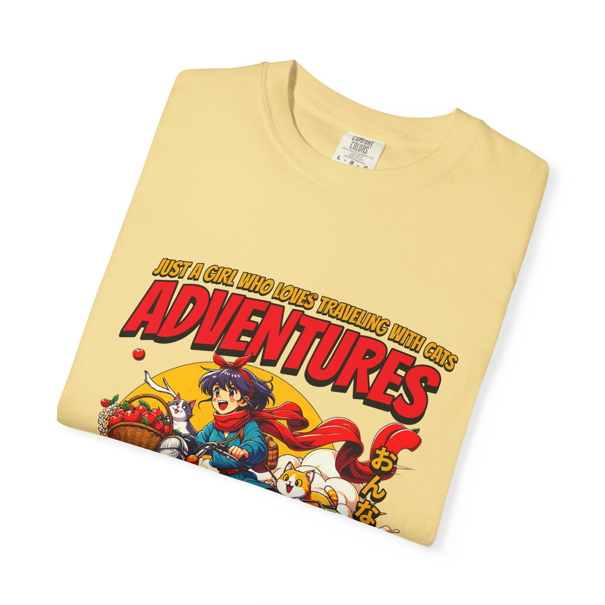 Cat Motorcycle Tee - Anime Adventure Top - Perfect Gift