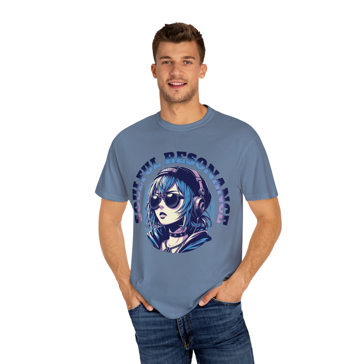 Soulful Anime Tee - Music Graphic Streetwear - Gift