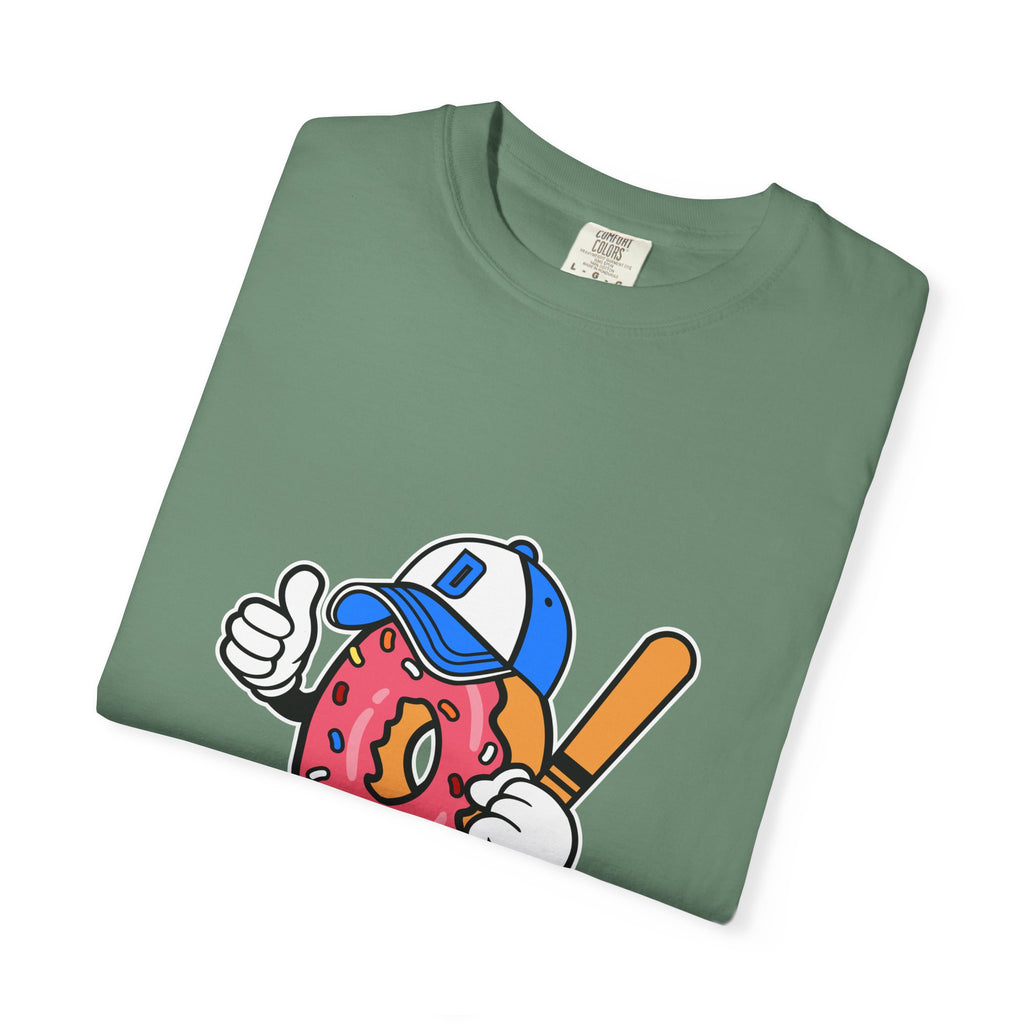 Doughnut the Baseball Player Fun and Sweet T-Shirt - Sinful Threads