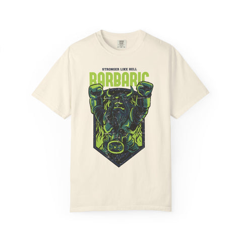 Barbaric Stronger Like Hell Viking Warrior T-Shirt
