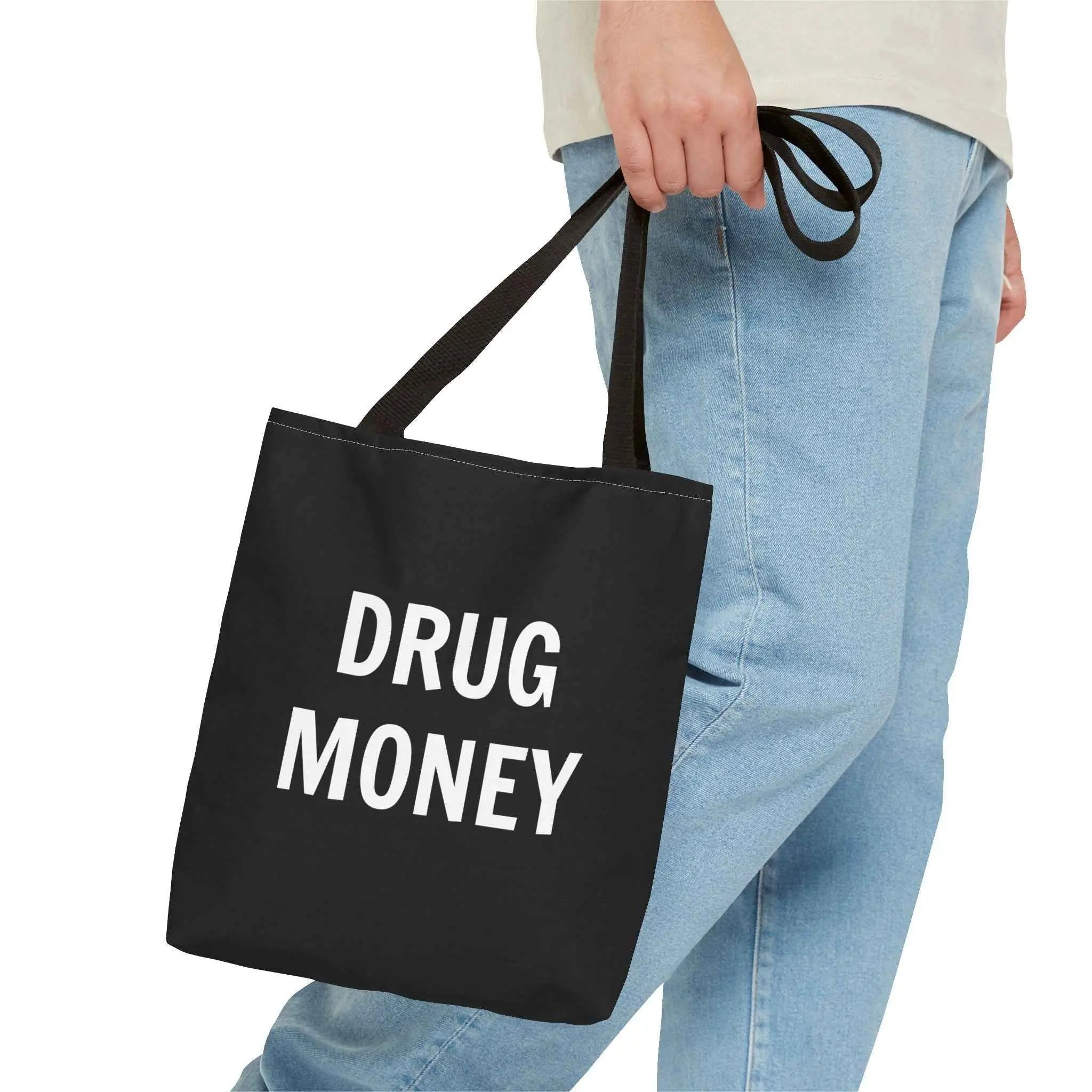 Funny Tote Bag – Bold “Drug Money” Heavy-Duty Shopper
