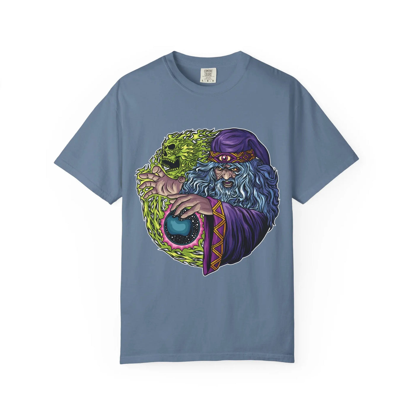 Mystic Skull Shirt – Sorcerer Skull Tee Magic - Sinful Threads