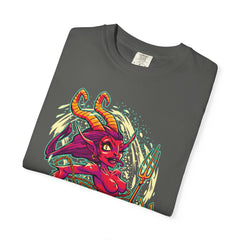 Female Krampus T-Shirt - Cute She Devil Cartoon Tee