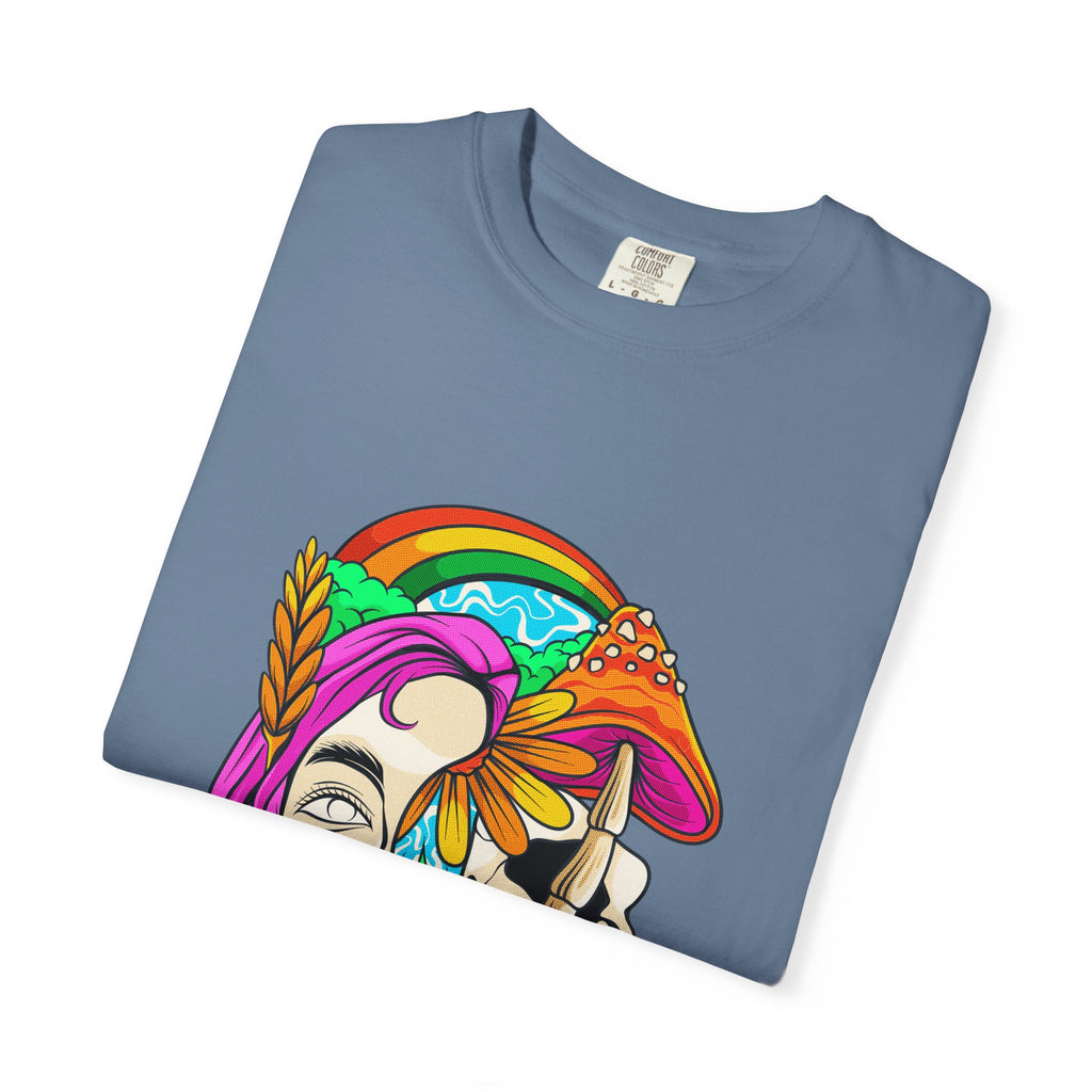 Psychedelic Skull Tee - Colorful Trippy Clothing for Women - Sinful Threads