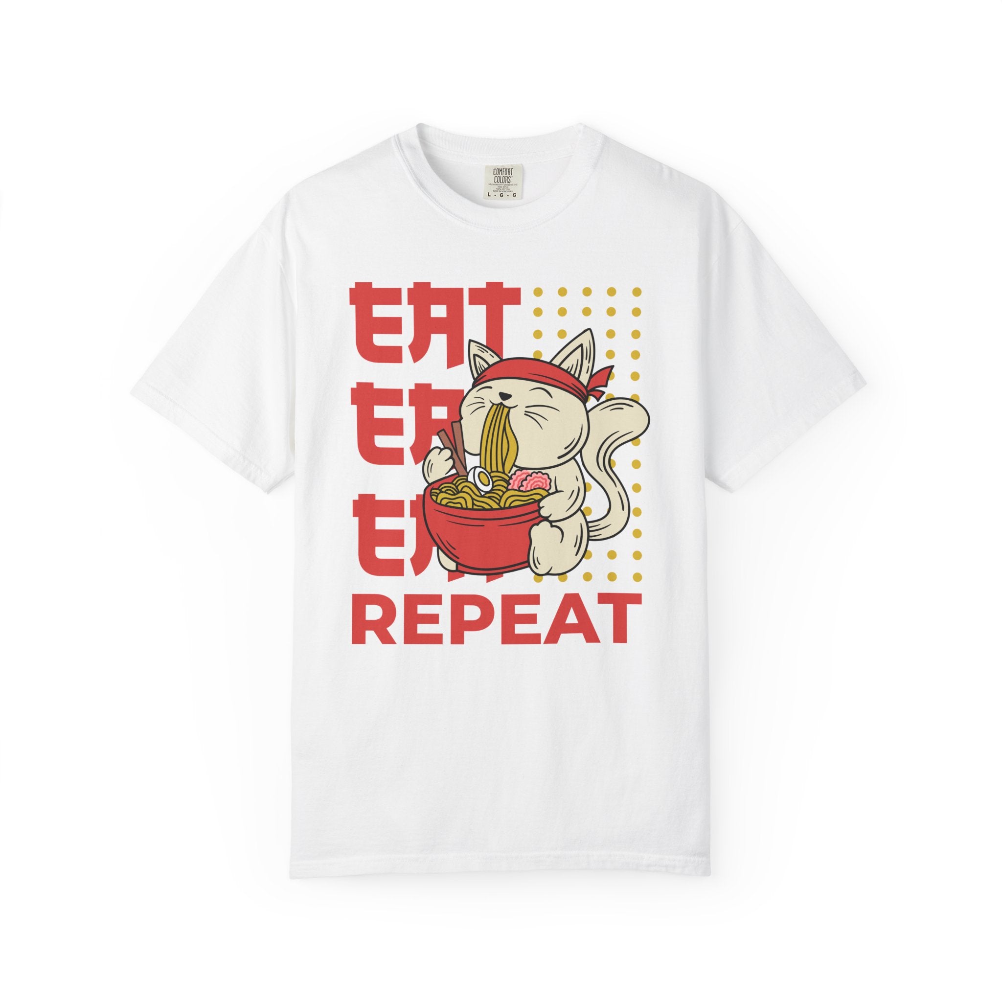 Cat Ramen Shirt - Funny Anime Tee - Japanese Foodie Gift - Sinful Threads
