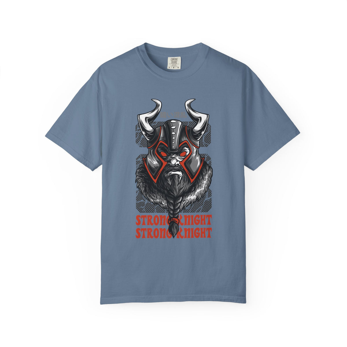 Strong Knight Design with Bold Graphics T-Shirt