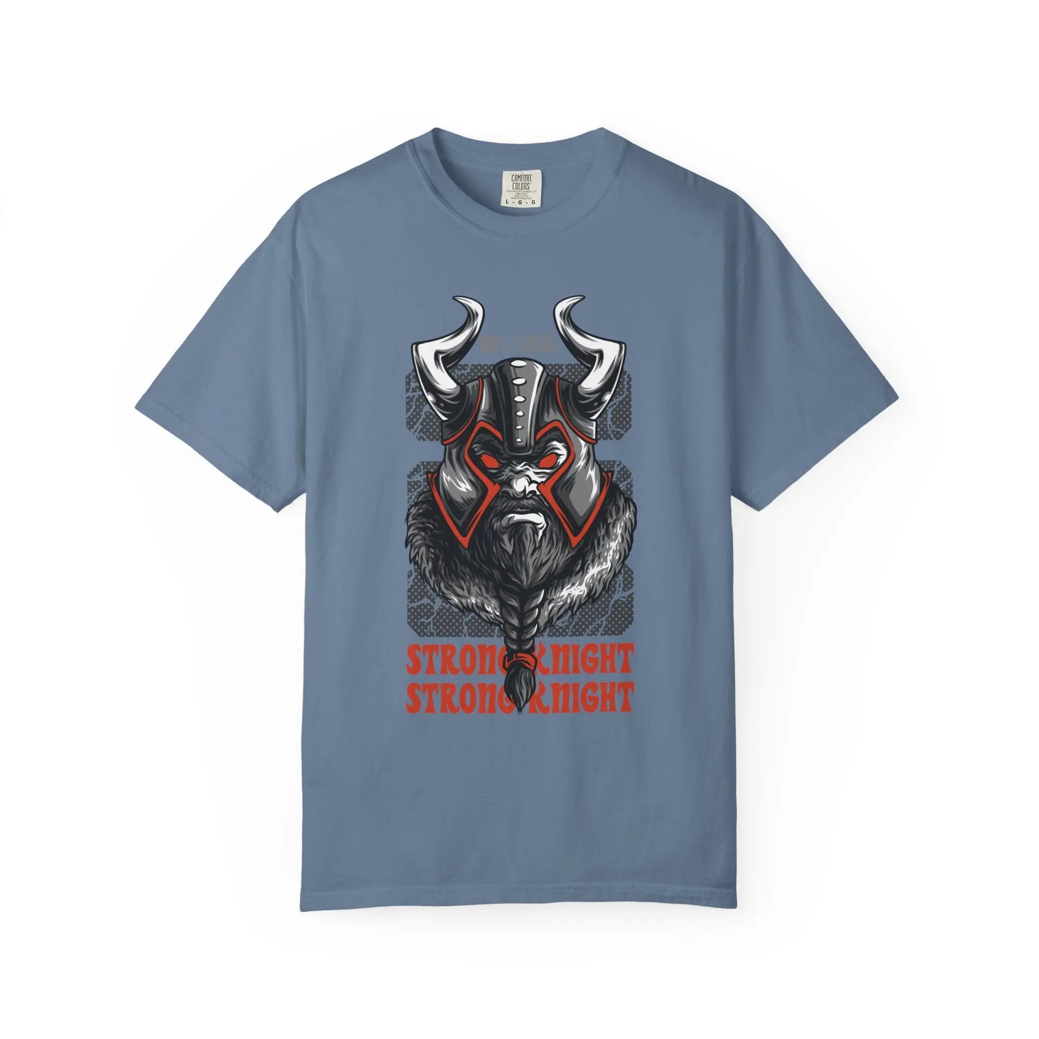 Strong Knight Design with Bold Graphics T-Shirt - Sinful Threads