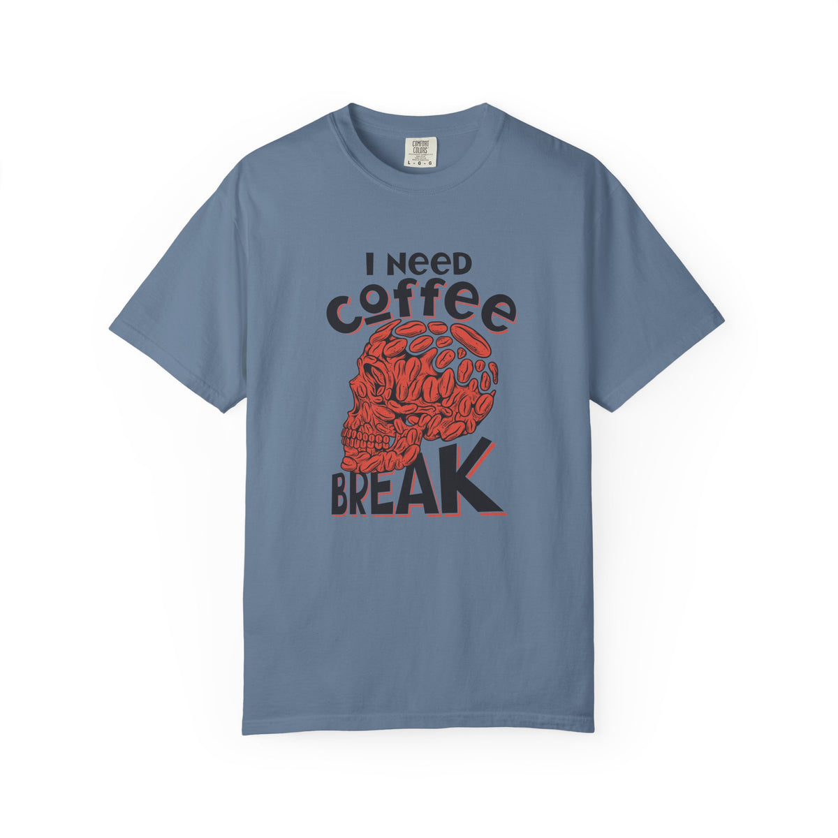 Coffee Skull Shirt - Funny Bold Graphic - Caffeine Addict Tee