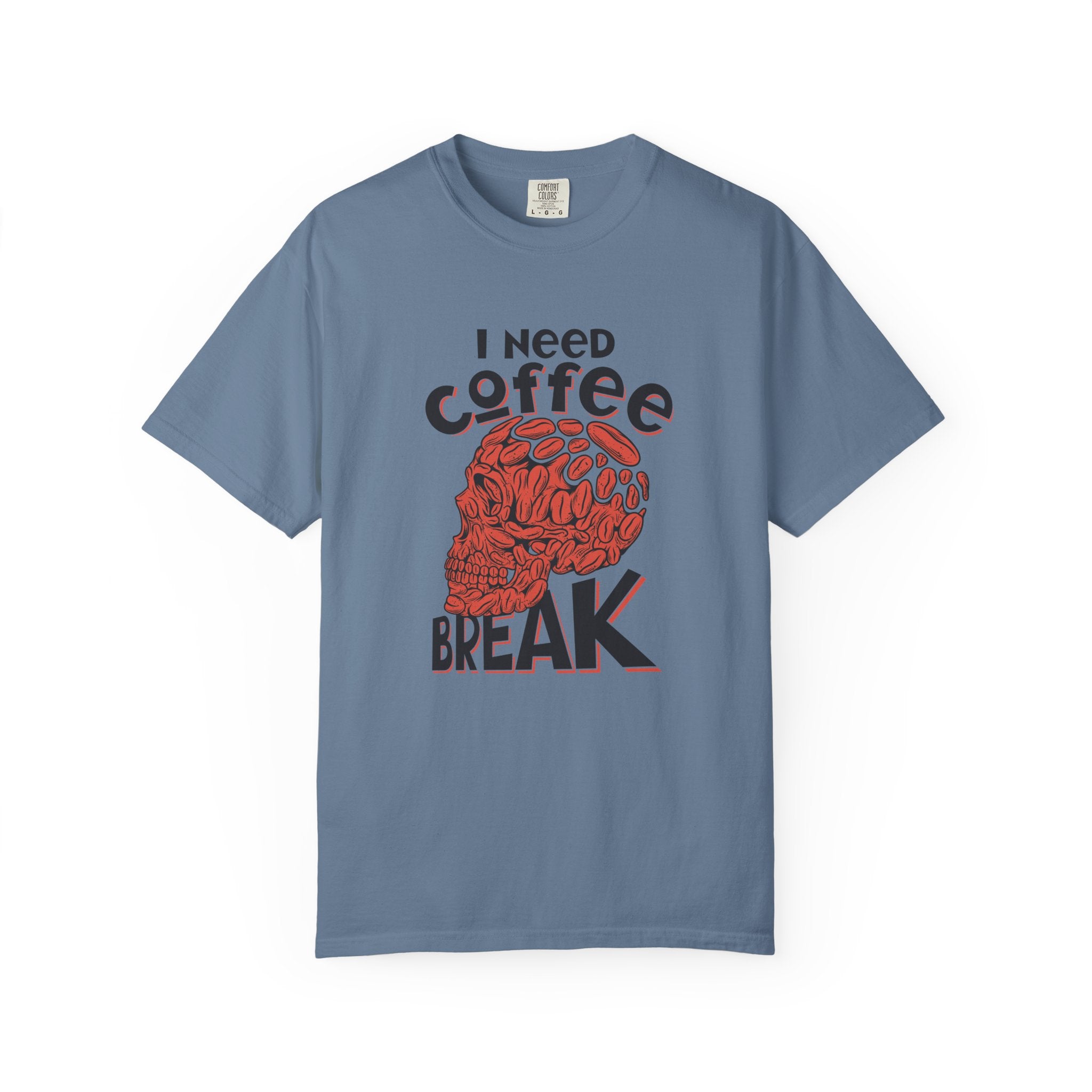 Coffee Skull Shirt - Funny Bold Graphic - Caffeine Addict Tee - Sinful Threads
