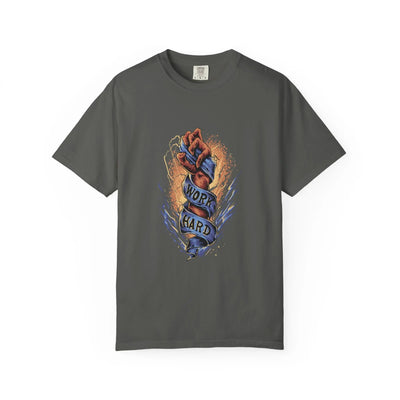 Work Hard Fist Illustration Graphic Design T-Shirt - Sinful Threads
