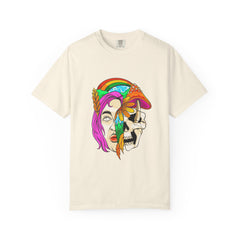 Psychedelic Skull Tee - Colorful Trippy Clothing for Women