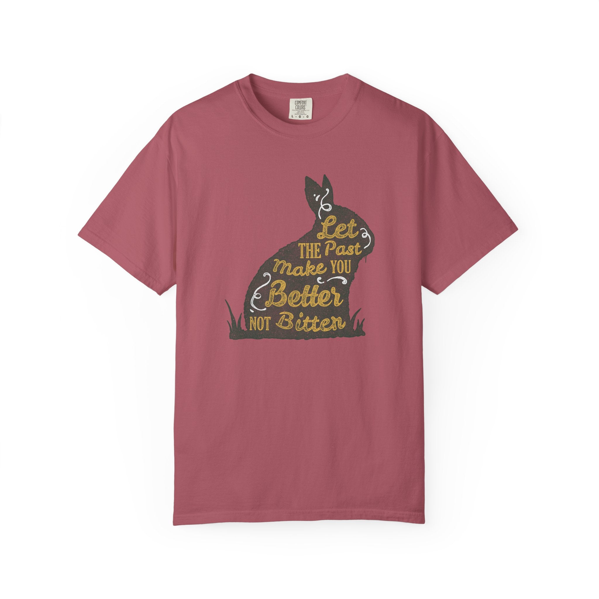 Let the Past Make You Better Graphic on Rabbit T-Shirt - Sinful Threads