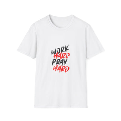Work Hard Pray Hard Tshirt - Faith Based Success Shirt - Sinful Threads