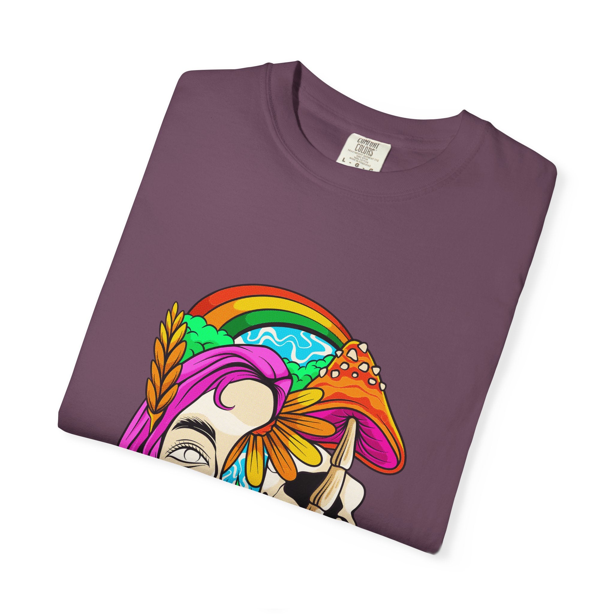Psychedelic Skull Tee - Colorful Trippy Clothing for Women - Sinful Threads