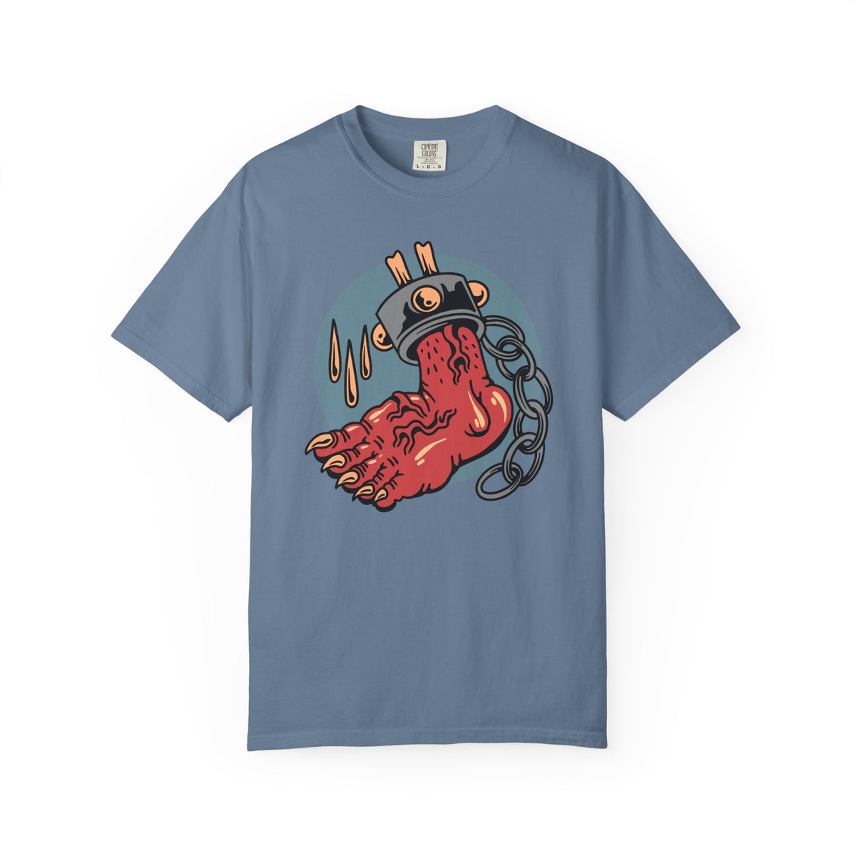 Monster Horror Tee - Creepy Halloween Shirt - Chains Graphic