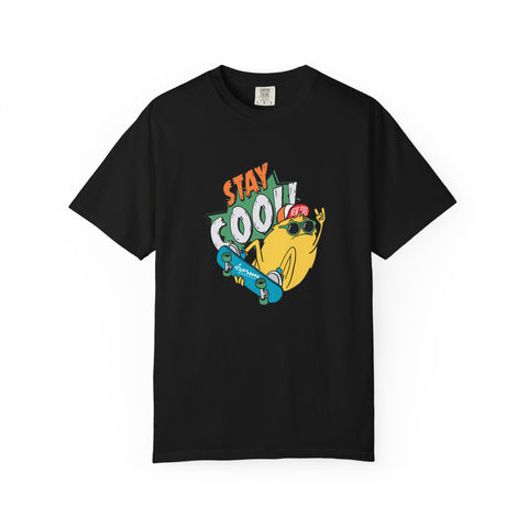 Stay Cool Awesome New York Skateboard Graphic T-Shirt