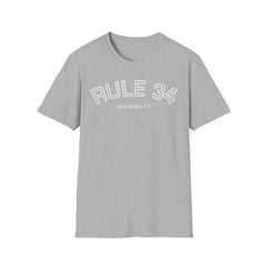 Rule 34 University Shirt - Funny Meme & Internet Culture Tee