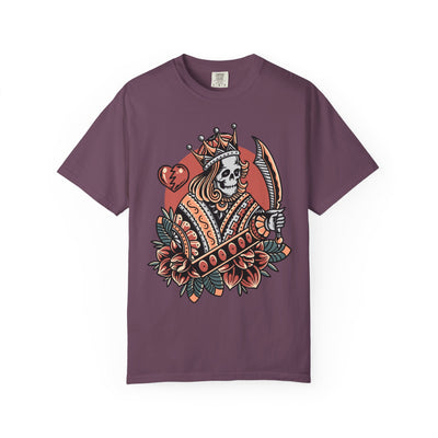 Skull King Hearts Shirt - Playing Card Tee, Unique Poker Gift - Sinful Threads