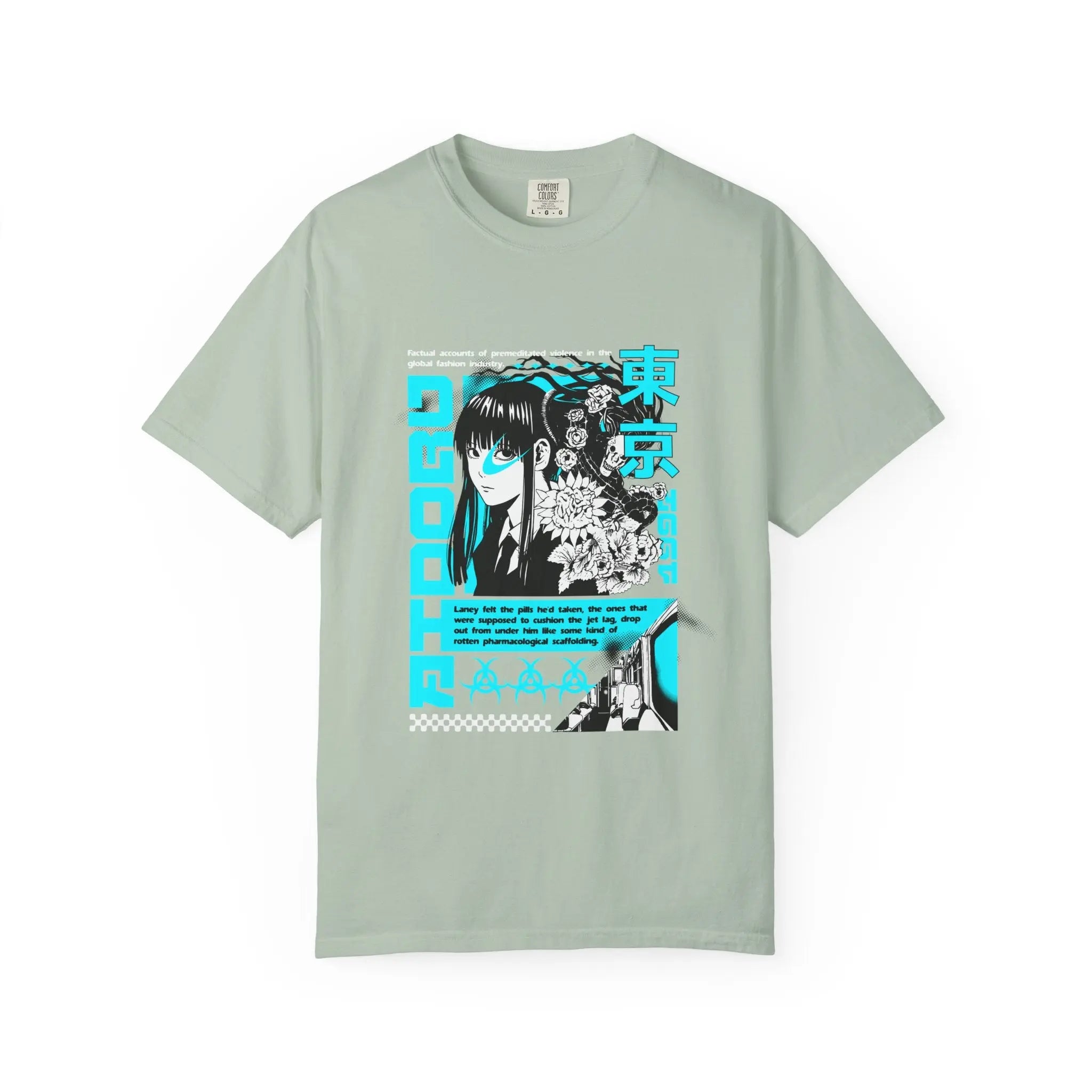 Anime Grunge Tee - Tokyo Y2K Vaporwave - Street Gift - Sinful Threads