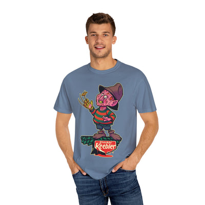 Elf Cookie Elm Street Tee - Spooky Holiday Horror Shirt - Sinful Threads