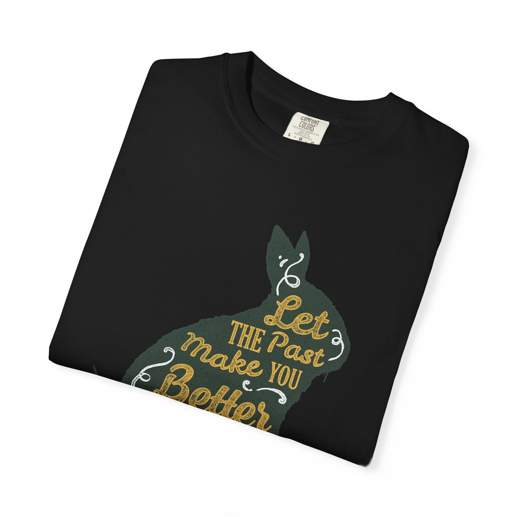 Let the Past Make You Better Graphic on Rabbit T-Shirt - Sinful Threads