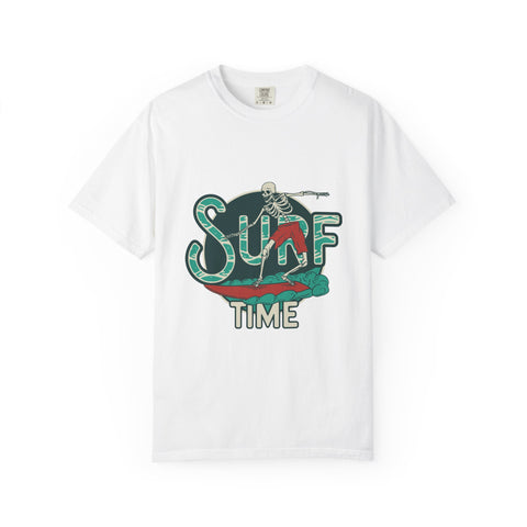 Skeleton Surfer Shirt - Surf Time Tee - Cool Beach Gift