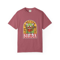 Cute Burger Shirt - Life Is Better Tee - Funny Foodie Gift