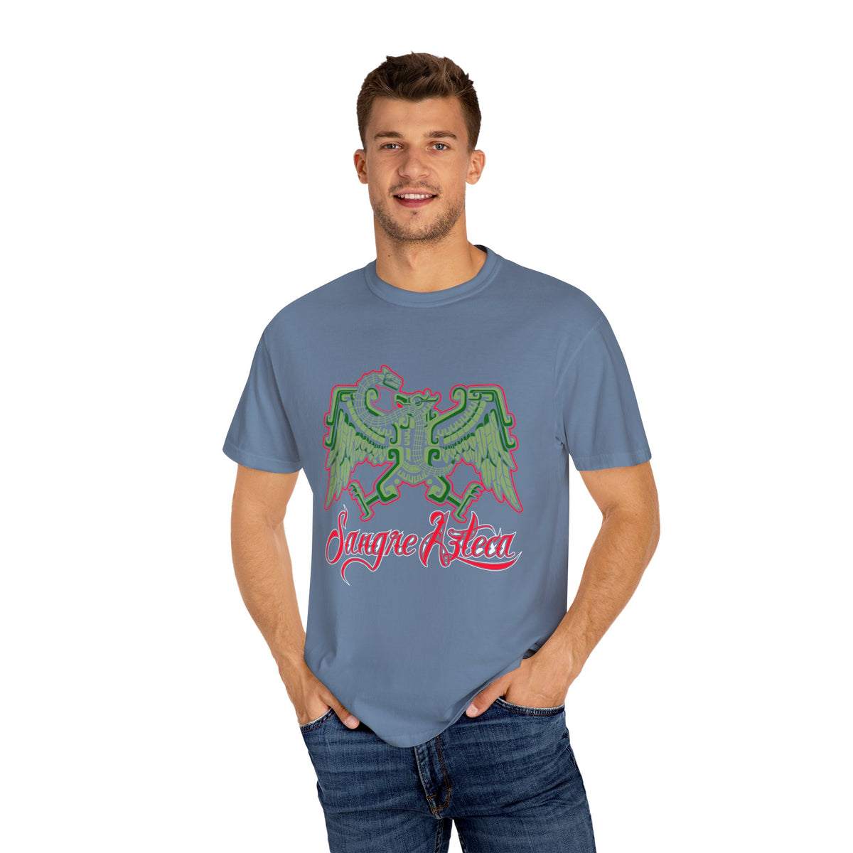 Sangre Azteca Tee - Mexican Pride Aztec Eagle Heritage