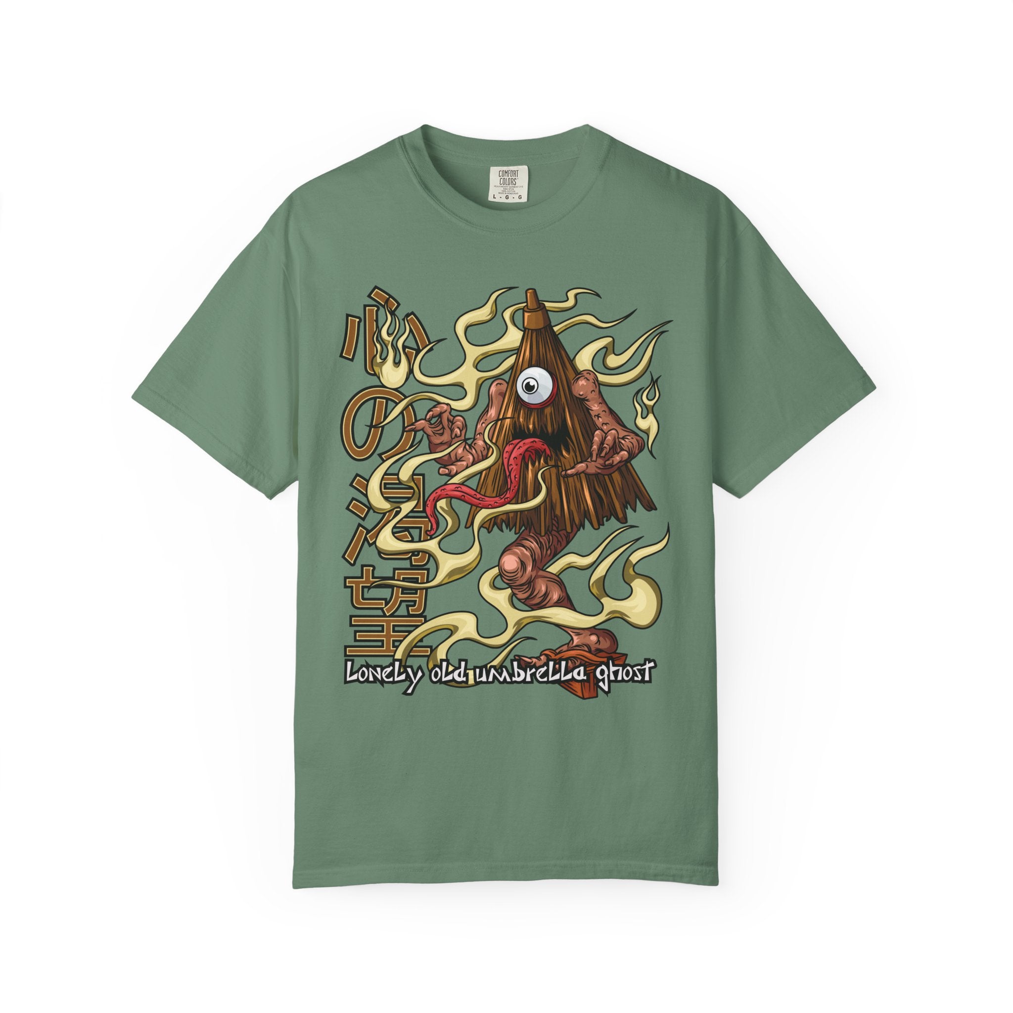 Kasa obake shirt - umbrella ghost tee - japanese yokai - Sinful Threads