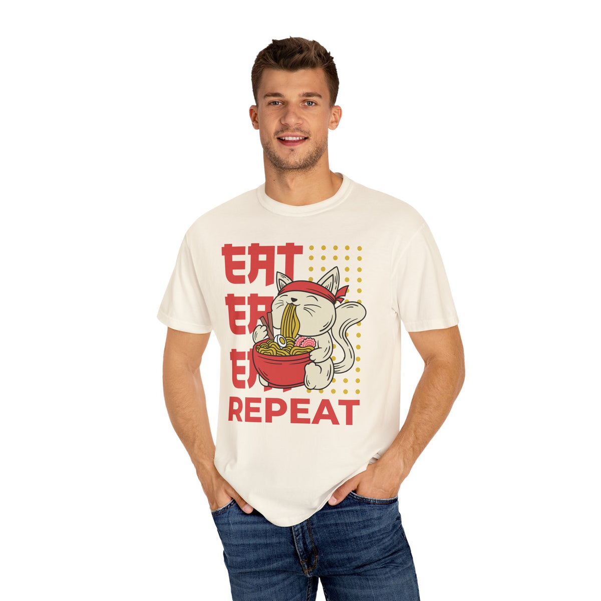 Cat Ramen Shirt - Funny Anime Tee - Japanese Foodie Gift