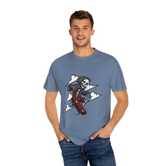 Grim Reaper Skate Shirt - Skeleton Tee - Cool Skater Gift