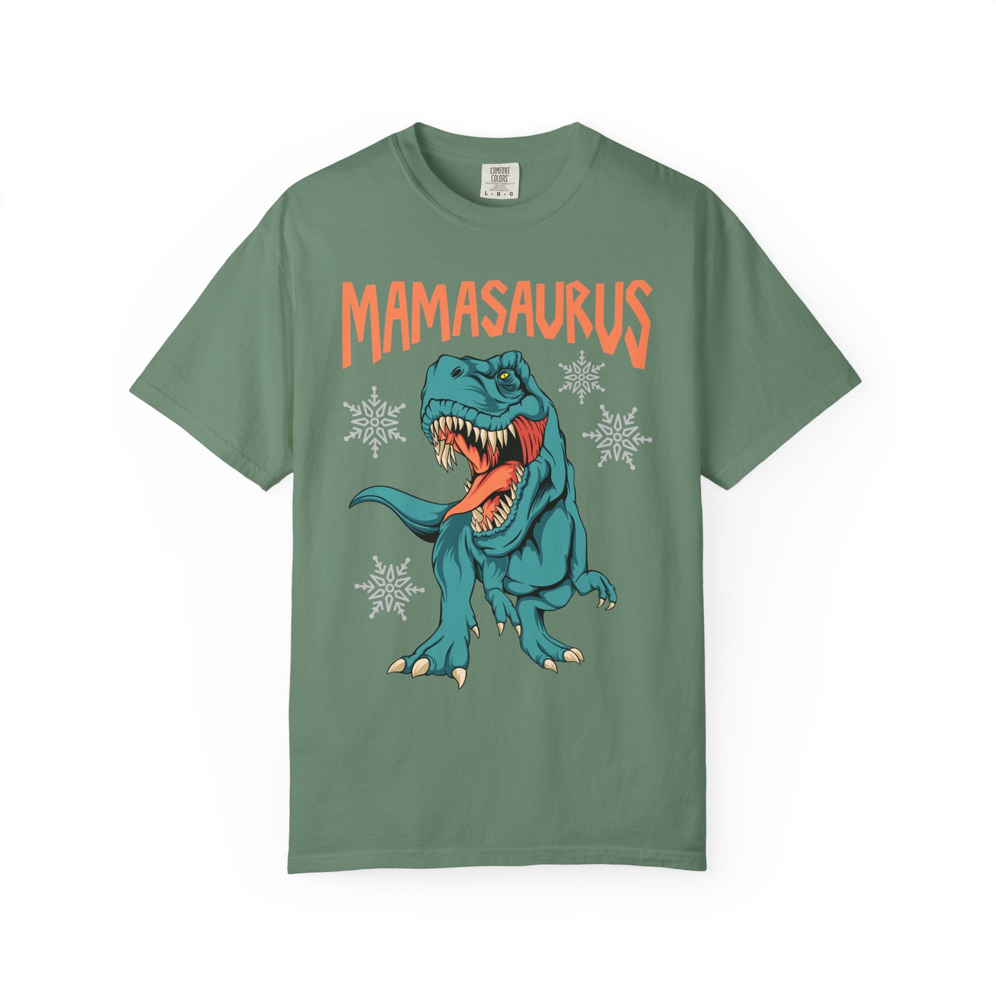 Mamasaurus Rex Tee - Funny Christmas Mom Dinosaur Gift - Sinful Threads