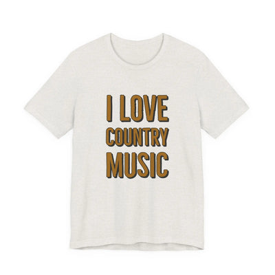 I Love Country Music Graphic Tee - Country Fan Festival Shirt Printify