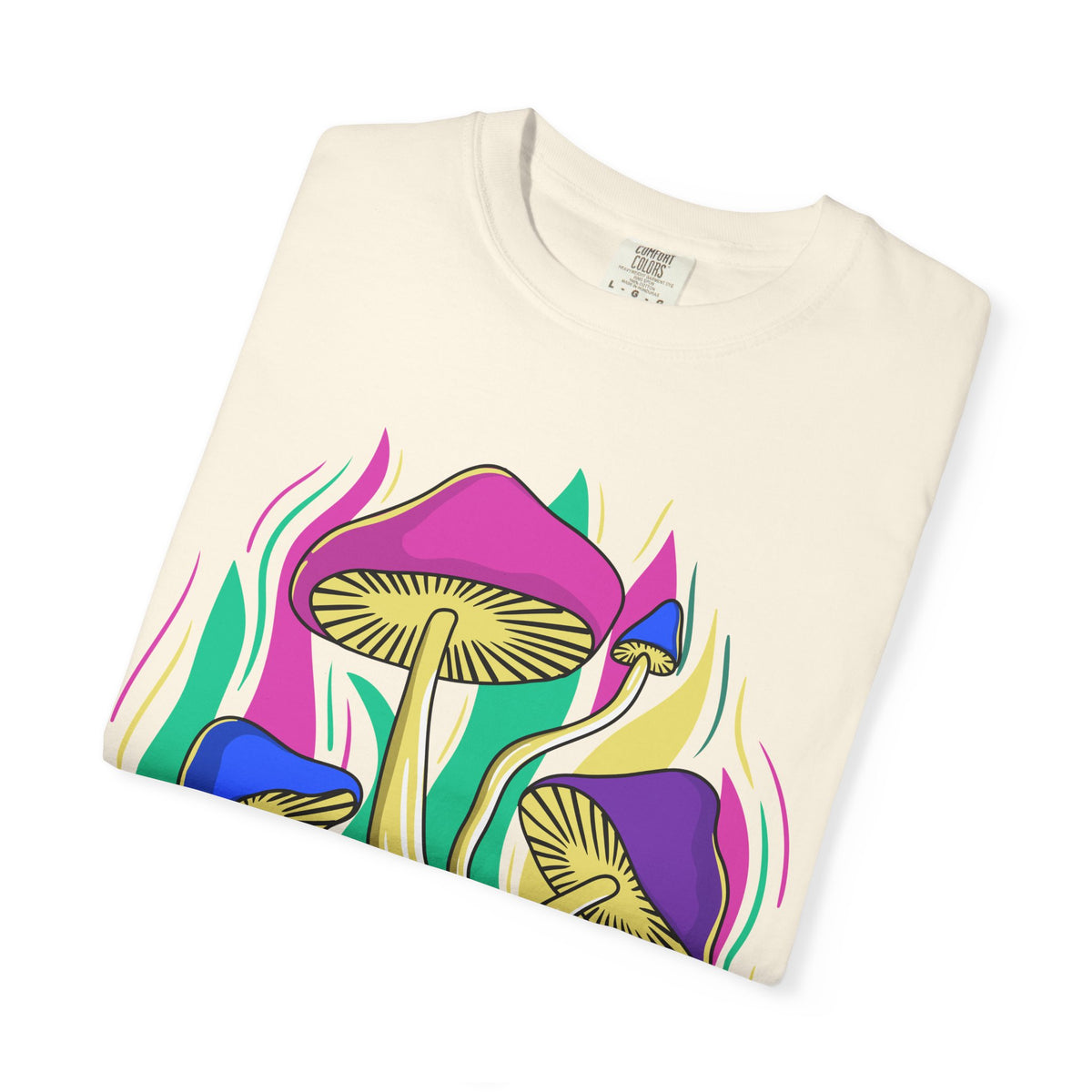 Psychedelic Mushroom Tee - Funky Art Cottagecore
