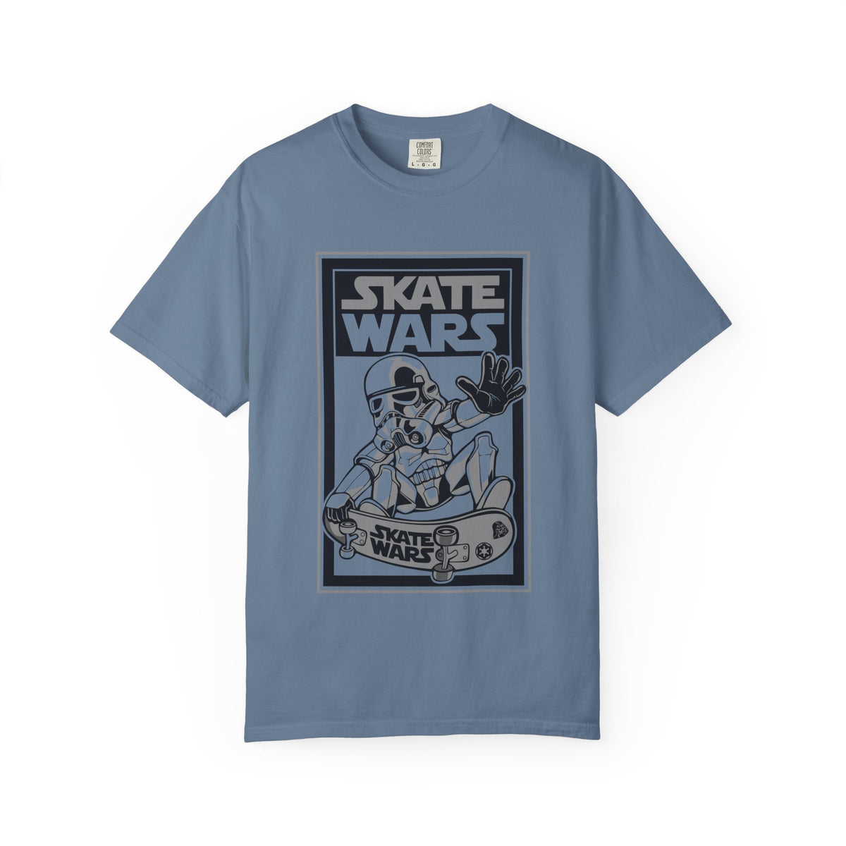 Skateboard Tee Gift - Sci Fi Trooper Funny Skate Wars