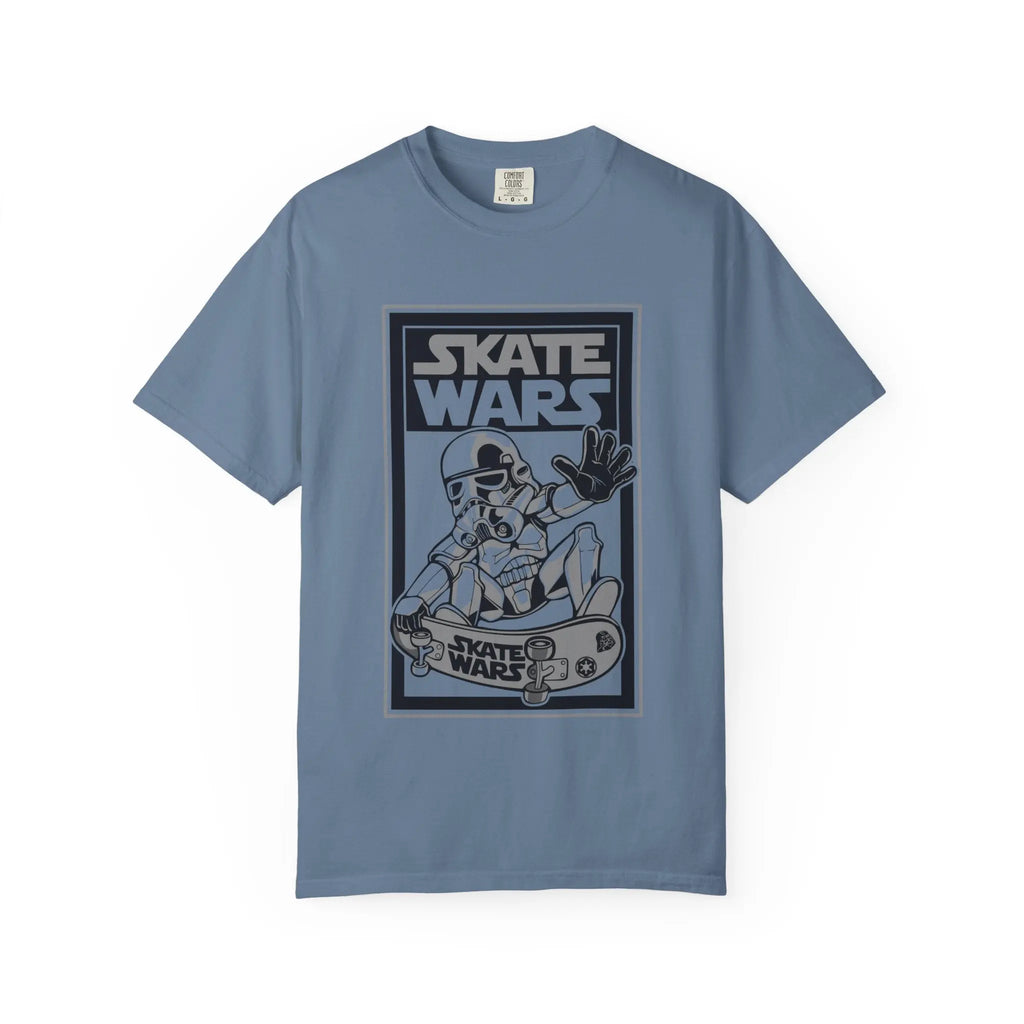 Skateboard Tee Gift - Sci Fi Trooper Funny Skate Wars - Sinful Threads