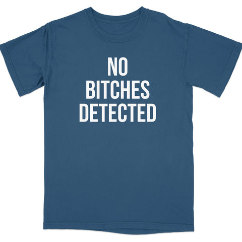 No Bitches Detected Funny Graphic Tee Shirt product