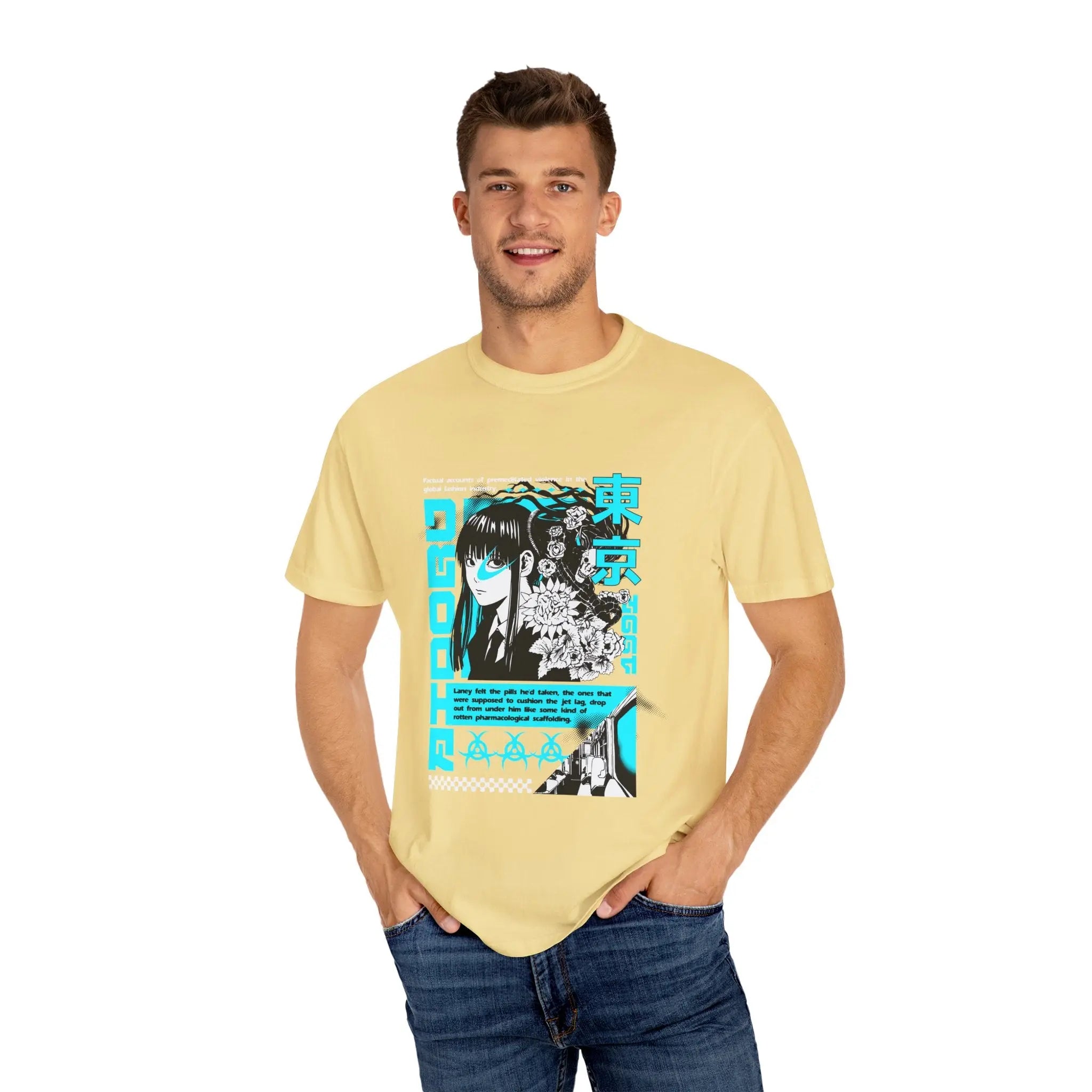 Anime Grunge Tee - Tokyo Y2K Vaporwave - Street Gift - Sinful Threads