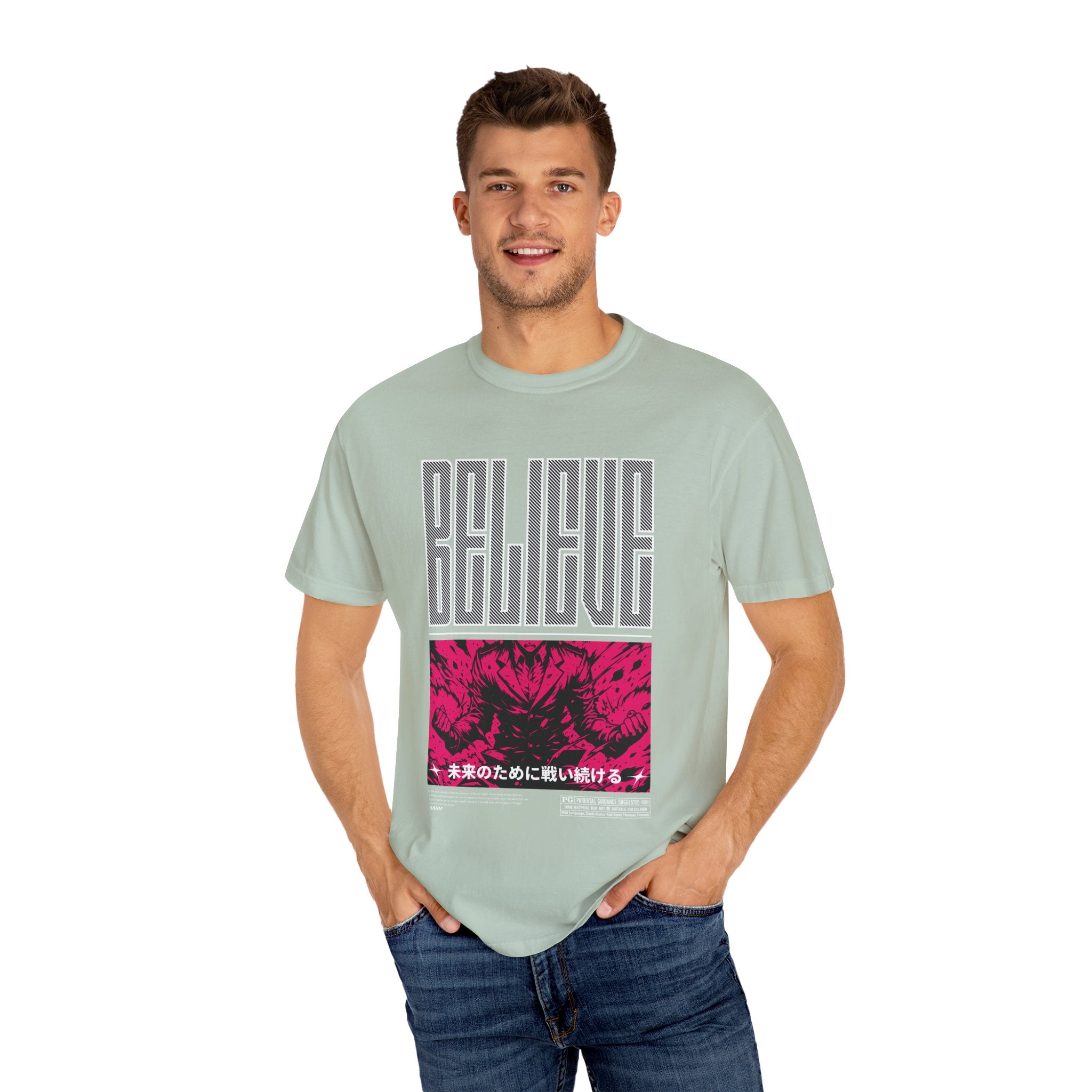 Believe Anime Tee - Bold Japanese Motivational - Gift - Sinful Threads