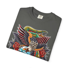 Biker Tattoo Shirt - Skull Eagle Snake Tee - Outlaw Apparel
