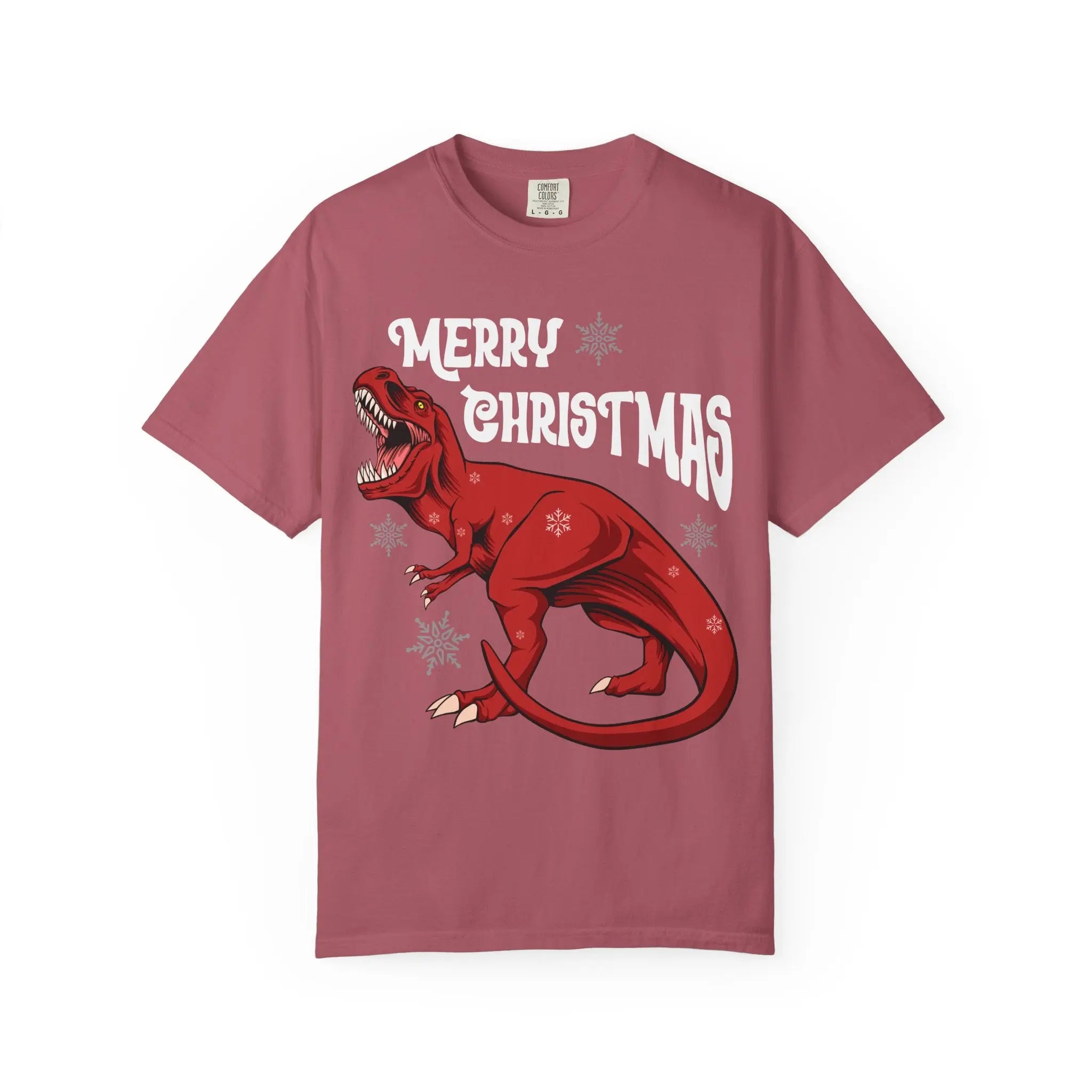 Christmas T Rex Tee - Funny Holiday Dinosaur Gift - Sinful Threads